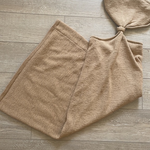 ❌SOLD❌Cult Gaia Cameron Knit Cutout Dress Tan Camel XS - Picture 7 of 16